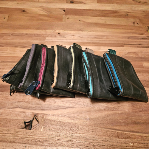 (S) Up-Cycled Ruber Tube Pouch