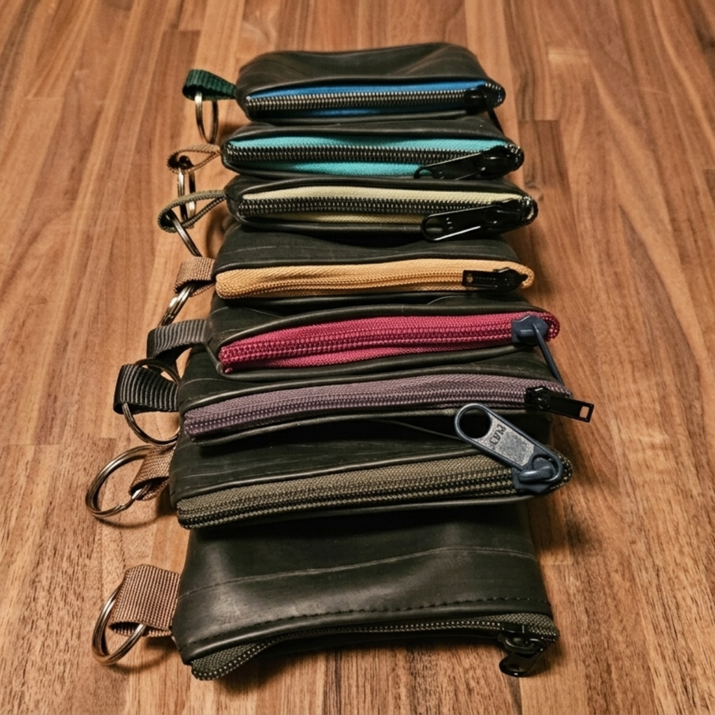 (S) Up-Cycled Ruber Tube Pouch