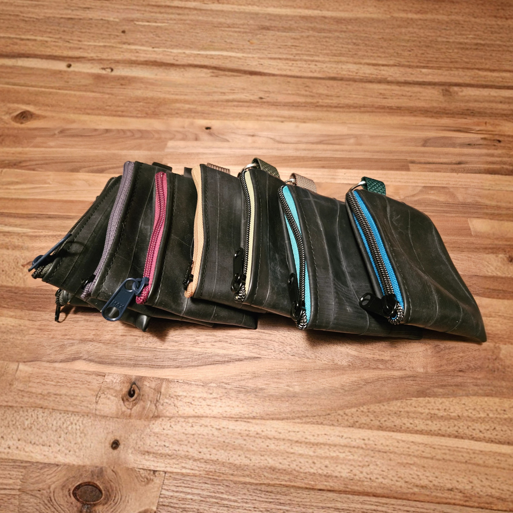 (S) Up-Cycled Ruber Tube Pouch
